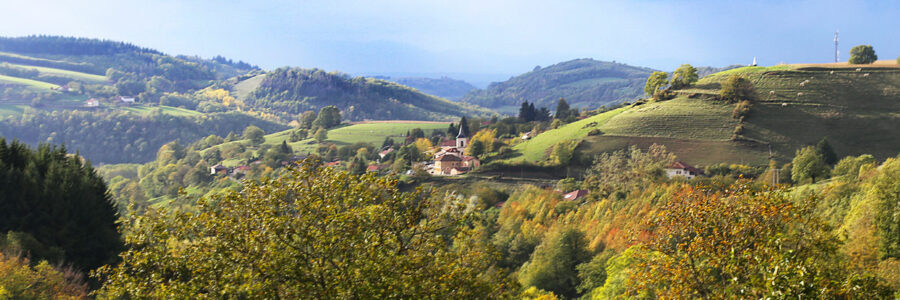 Le village vu des Arêtes