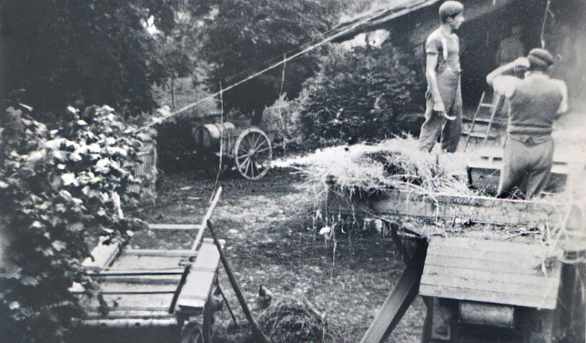La batteuse aux Envers, septembre 1944.