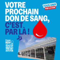 Une collecte événementielle aura lieu ce vendredi 12 juin de 11h00 à 19h30 à l'aéroport de Saint-Étienne-de-Saint-Geoirs. Donnons tous ensemble à l'occasion de la Journée Mondiale des Donneurs de Sang.